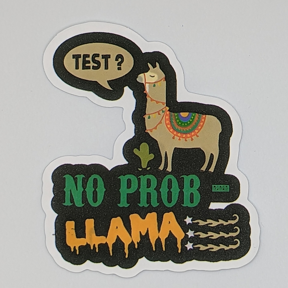 No Prob Llama Sticker